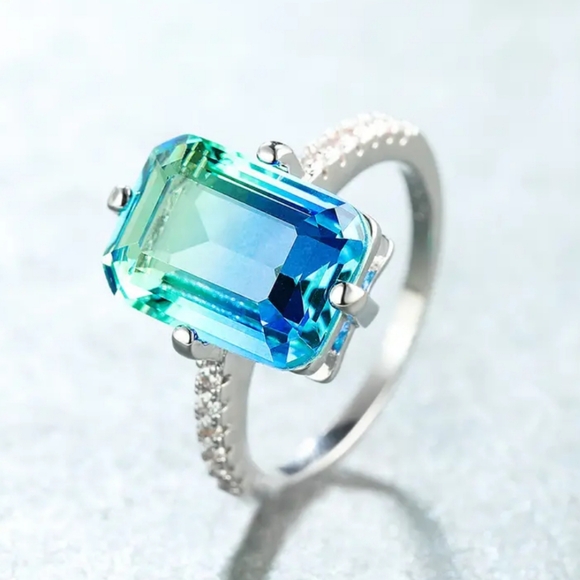 NEW Rainbow Crystal Ring - Picture 2 of 5